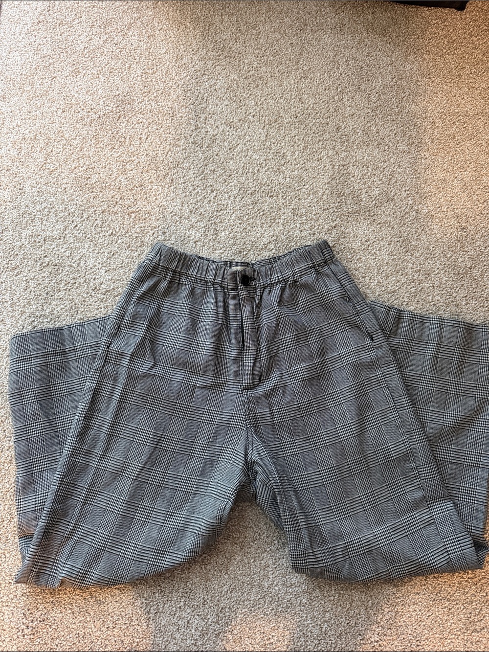 Brandy Melville Gray Plaid Pants